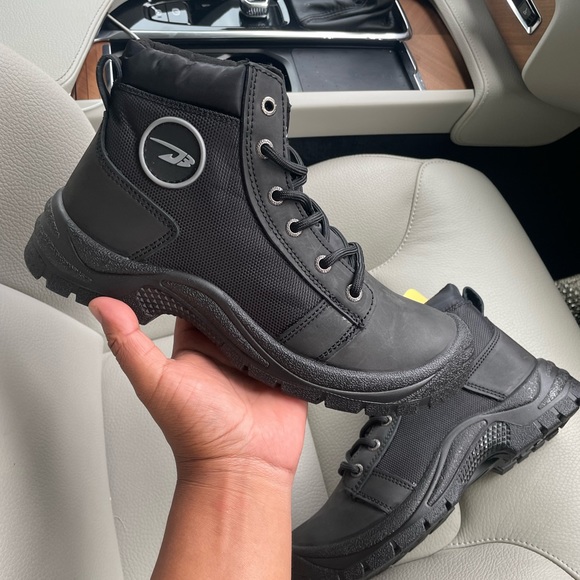 Men's Steel Toe Cap Lightweight Anti-Spike Oil-Resistant SlipResistant WorkBoots - Picture 4 of 17